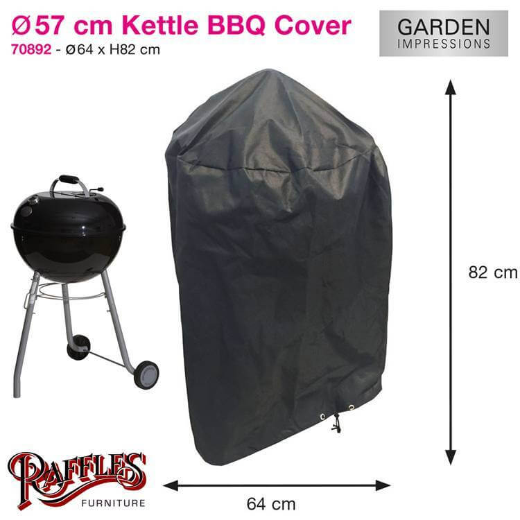 Runde Grillabdeckung, Durchmesser 64 H:82 cm
