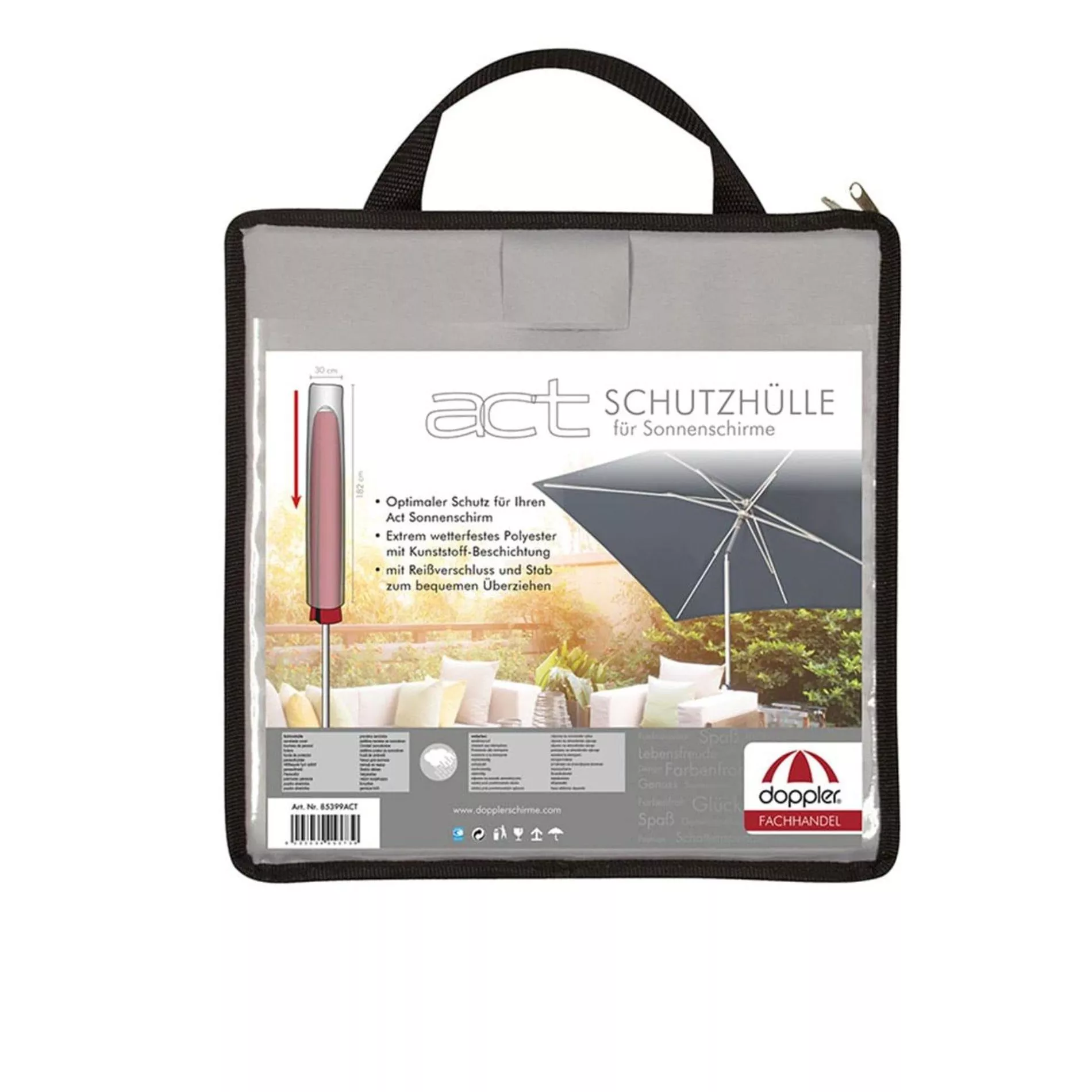 Sonnenschirmhülle mit Stab H: 182 cm