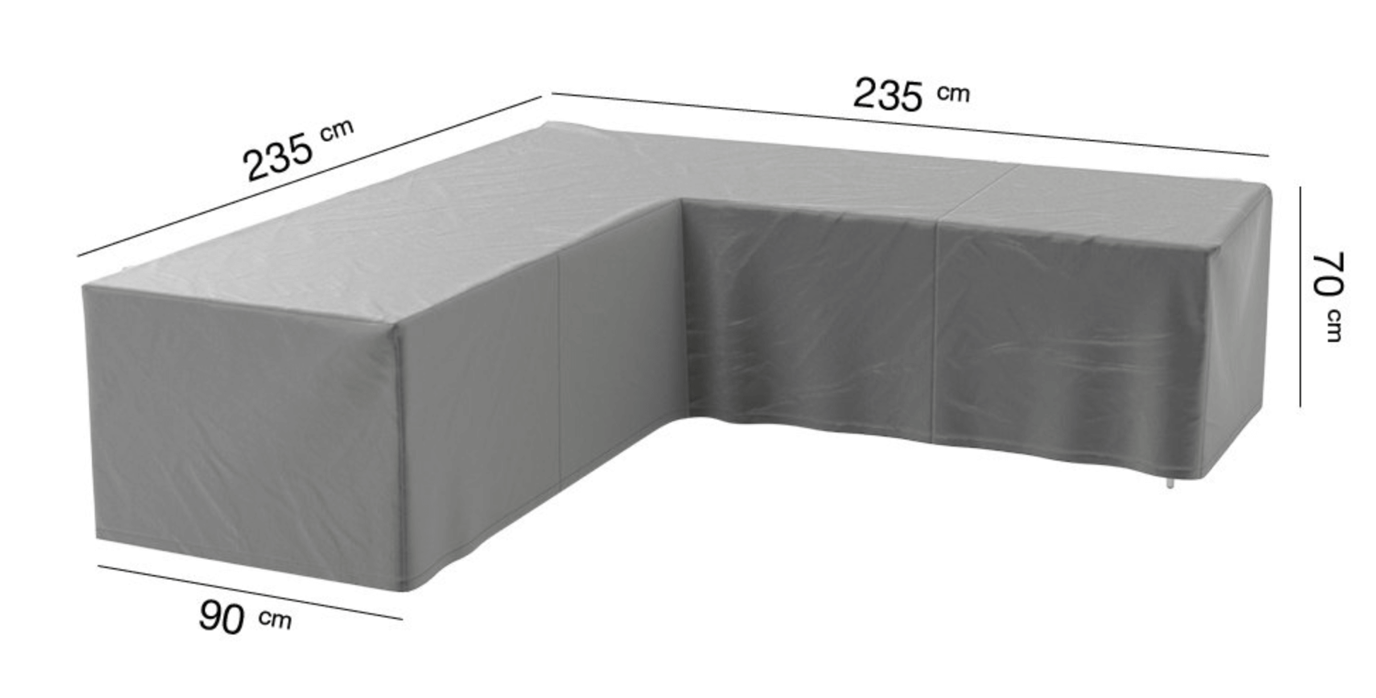 Abdeckung für Lounge-Sofa 235 x 235 x 90 H: 70 cm
