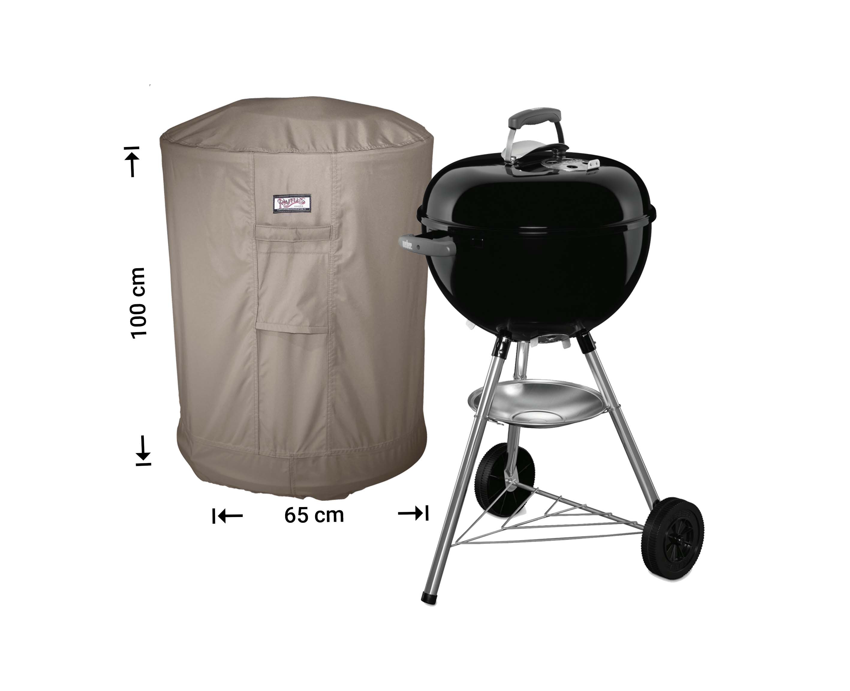 Kugelgrill Schutzhaube Ø 65 H: 100 cm - Extra lang Kugelgrill Schutzhaube Ø 65 H: 100 cm - Extra lang