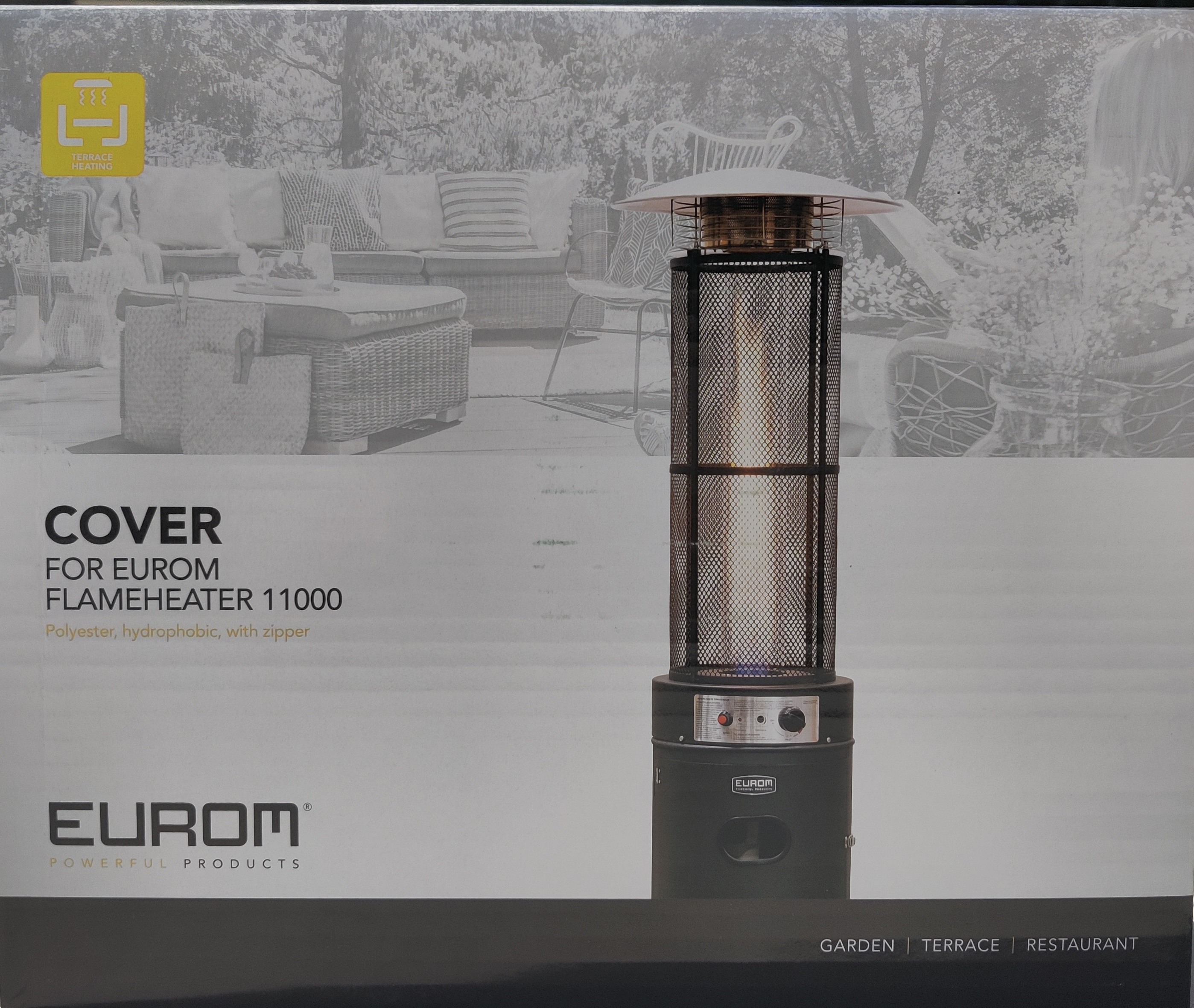 Abdeckung für Terrassenheizer H: 183 Ø 56,5 cm