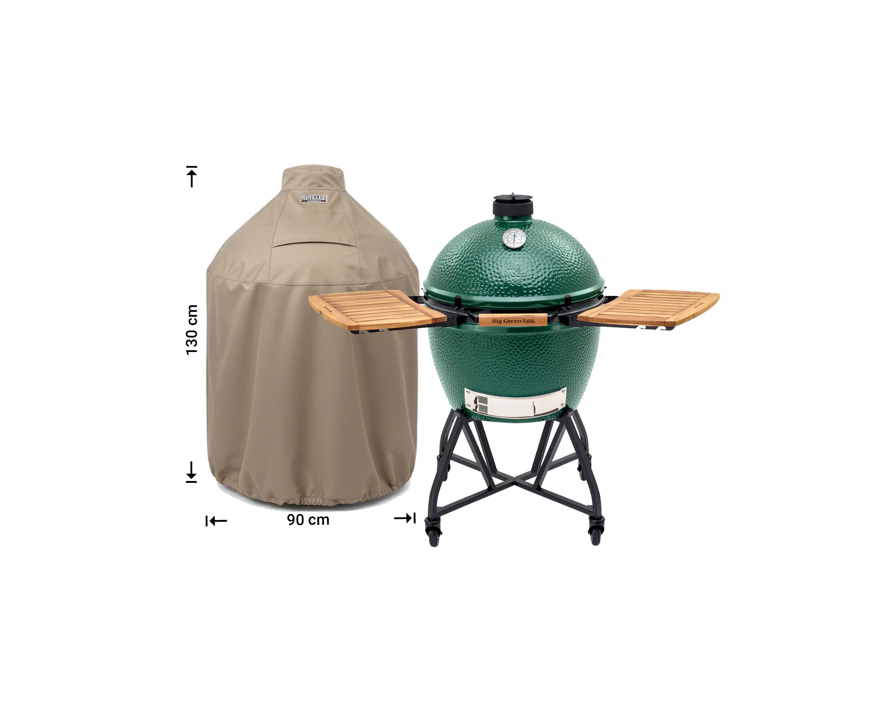 Raffles Covers runde Kamado Abdeckung für Big Green Egg & Keramikgrills