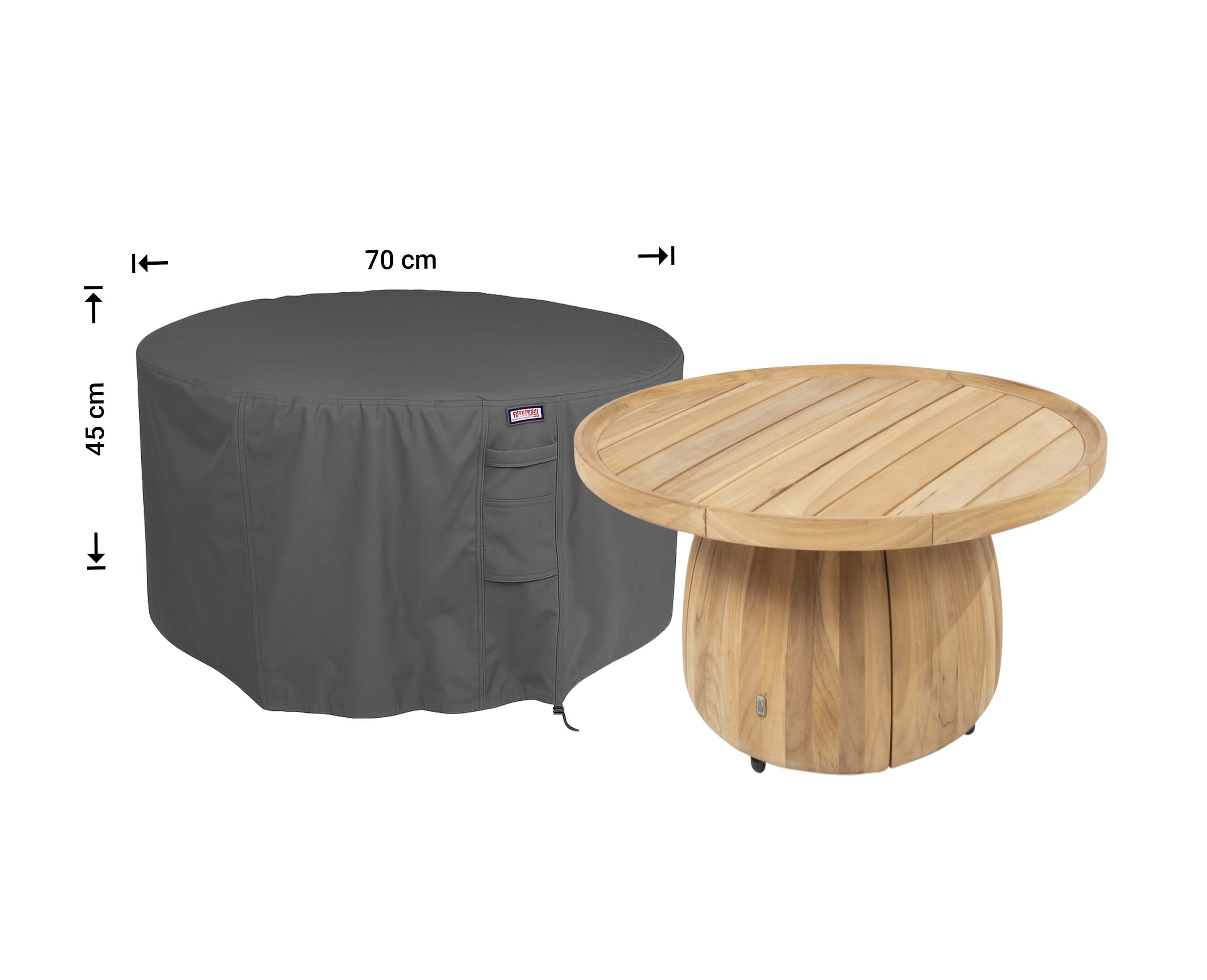Hülle Seitentisch Durchm.: 70 H: 45 cm Hülle Seitentisch Durchm.: 70 H: 45 cm