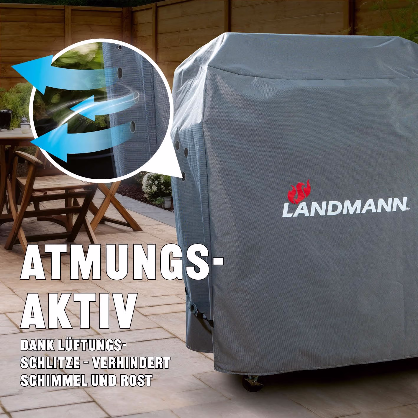 Wetterschutzhaube Premium BBQ 113 x 65 cm H: 100 cm