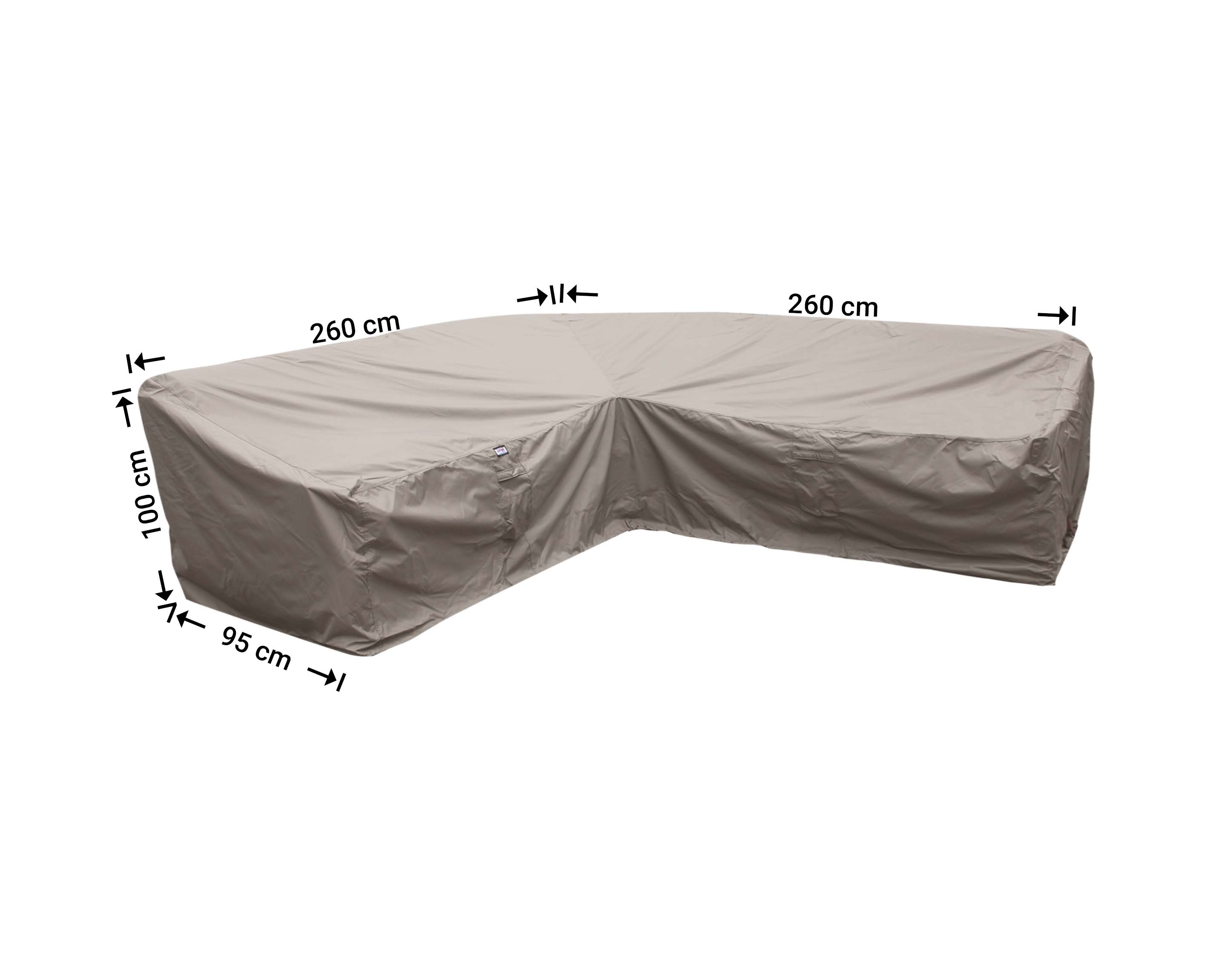 Schutzhülle Lounge Sofa 260 x 260 x 95 H: 100/65 cm