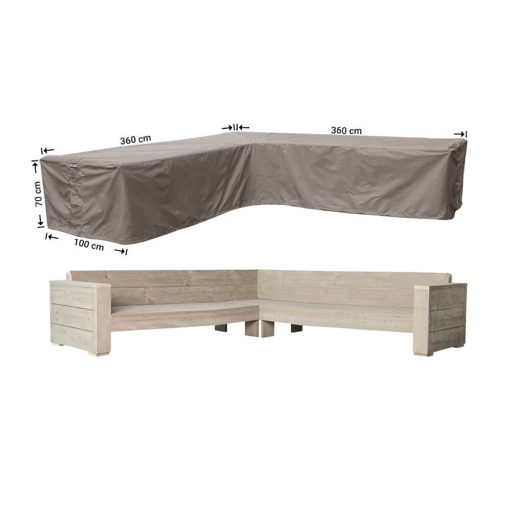 rhs360-completeNyfagxGUXlPOG Tuinhoes voor hoekbank 360 x 360 x 100 H: 70 cm