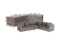 LEX Schutzhülle Deluxe Für Lounge-Möbel – 240x200x85 Cm, Wasserdicht, Aus Reißfestem Polyester Oxford 420D (Anthrazit)
